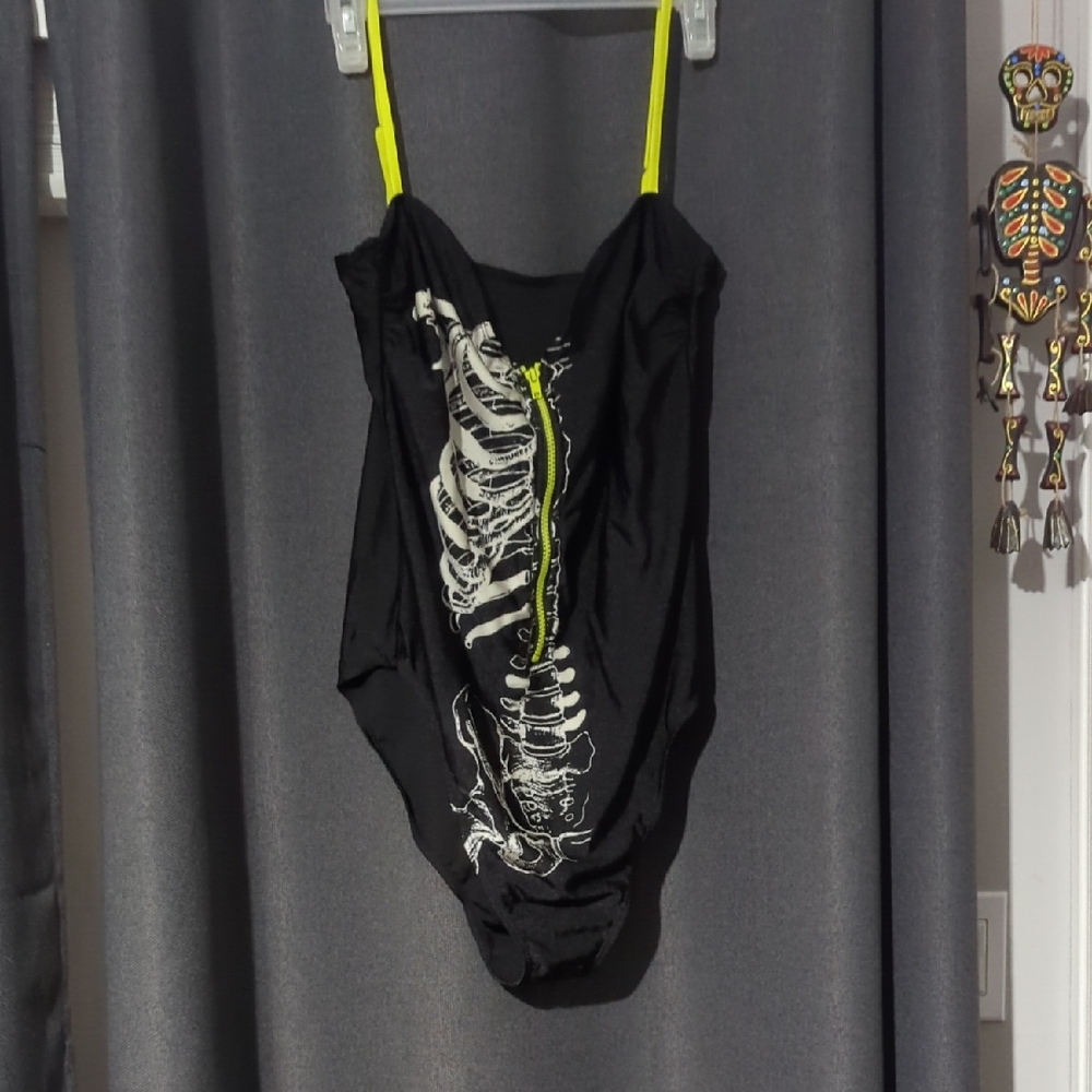 Iron Fist Black and Yellow Skeleton One Piece